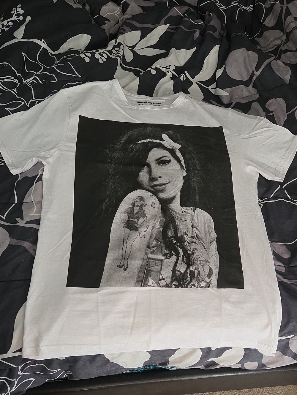 Women’s White Short-Sleeve Graphic Photo Tee